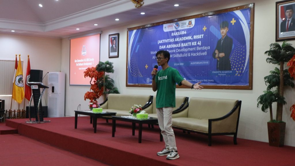Workshop AKRAB#04: Kolaborasi Prodi Informatika UTA’45 Jakarta dan Hactiv8 x IBM Hadirkan Pembelajaran Coding Berbasis AI